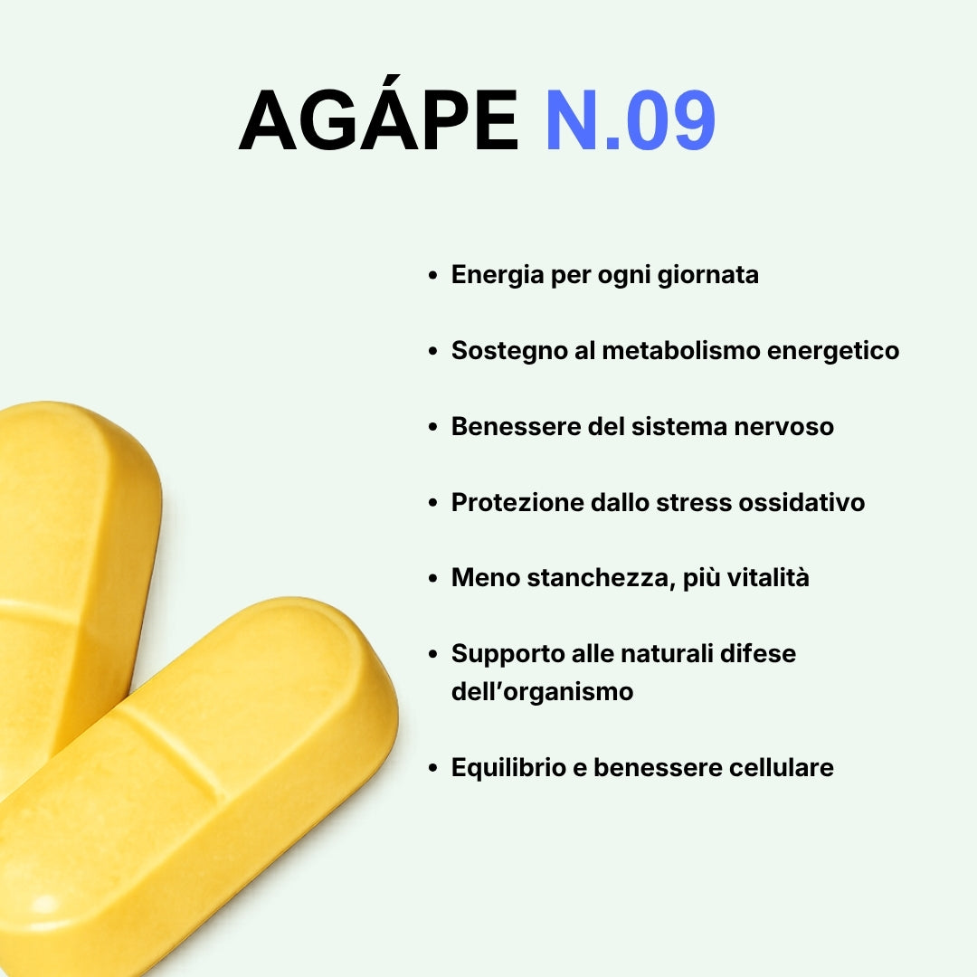 N.09 | ACIDO ALFA LIPOICO, VITAMINE B1|B2|B3|B5|C|