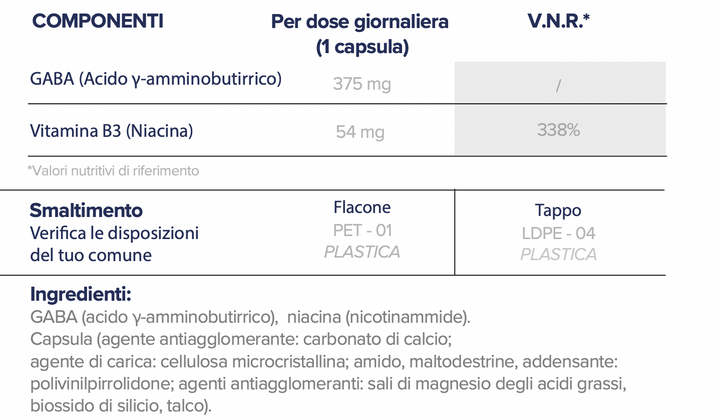 N.46 | GABA + VITAMINA B3 |