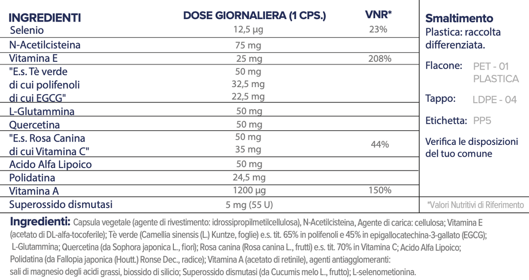 N.11 | ANTI-OSSIDANTE SUPREMO | Aumenta le difese immunitarie
