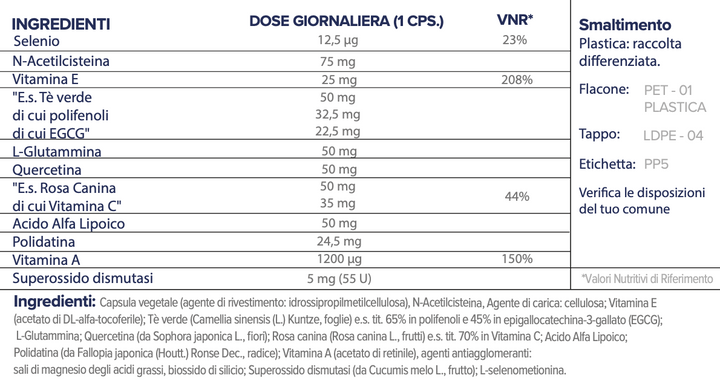 N.11 | ANTI-OSSIDANTE SUPREMO | Aumenta le difese immunitarie
