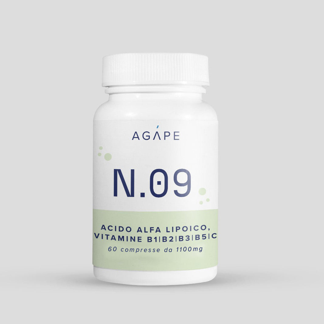N.09 | ACIDO ALFA LIPOICO, VITAMINE B1|B2|B3|B5|C|